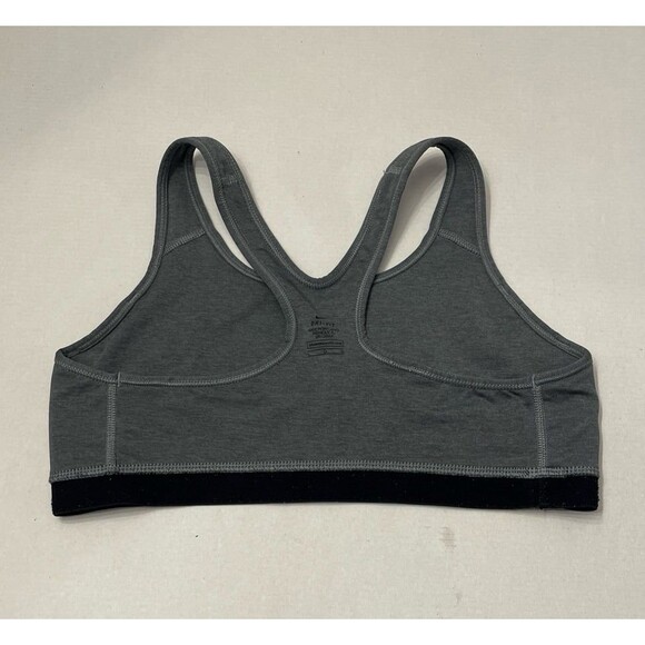 Nike Pro Dri-Fit Sports Bra Size L Gray/Black - Picture 5 of 6